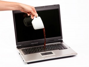 Coffee Spilled on Laptop